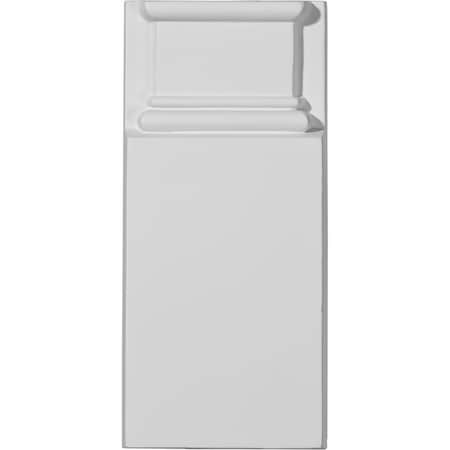 Ekena Millwork 4 1/8"W x 9"H x 1 1/8"P Jefferson Plinth Block PB04X09X01JE